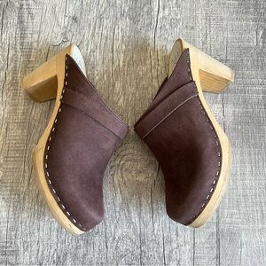 Swedish Clogs Maguba Stockholm Brown Suede size 38 Extra narrow